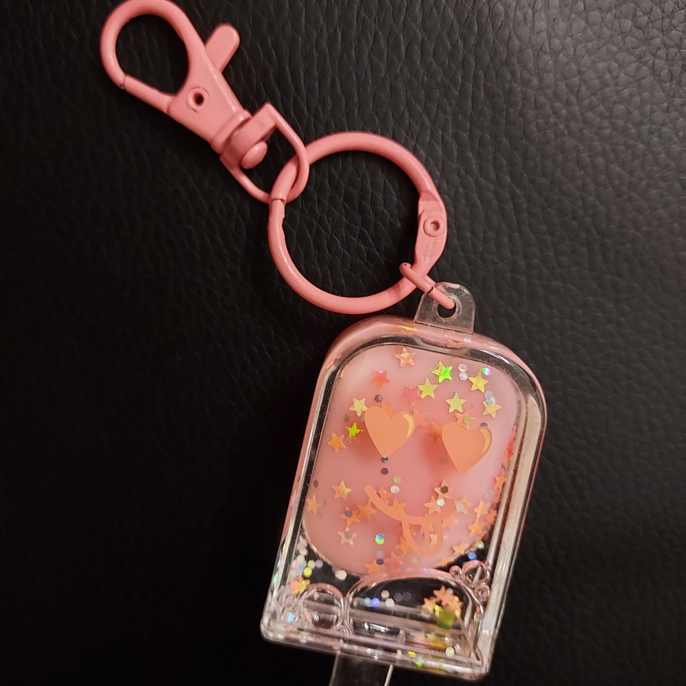 Pink Starry Keychain Accessory